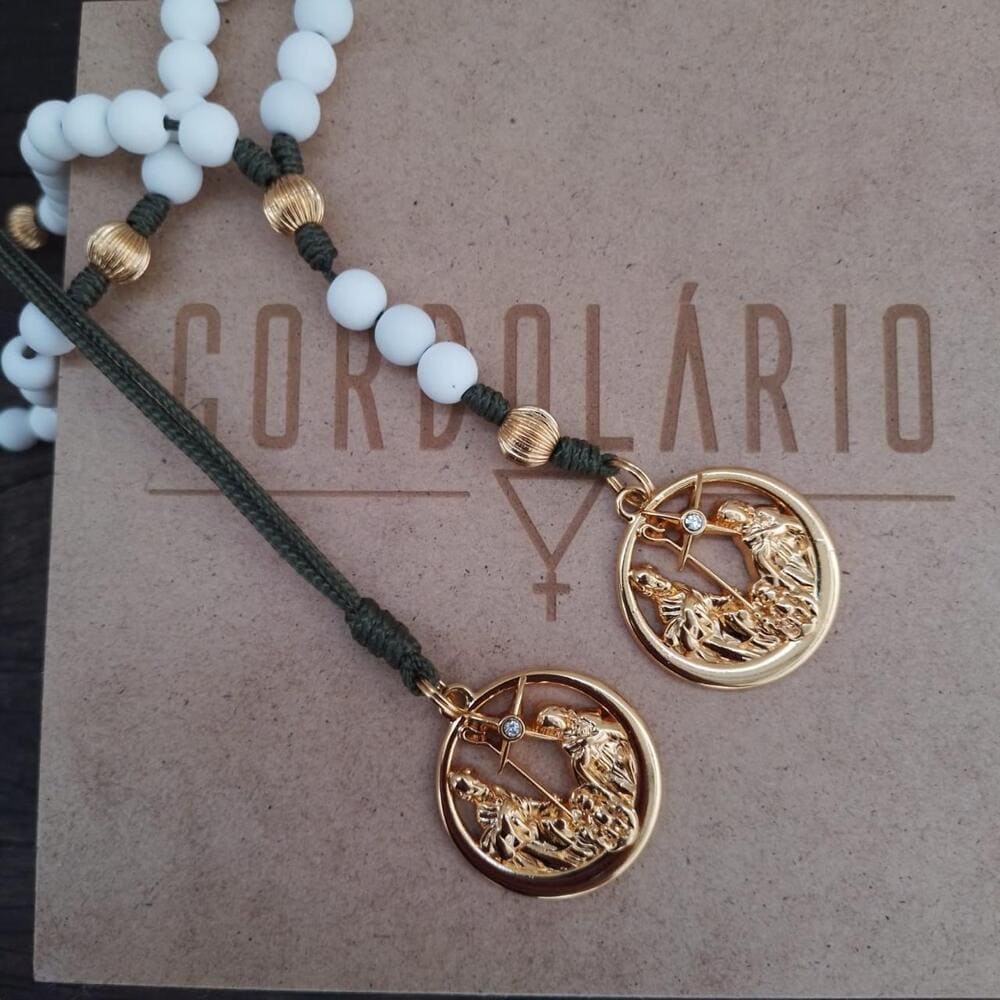 Kit de Natal Cordolário - Terço, Cordão e Caixa Personalizada – Edição Especial