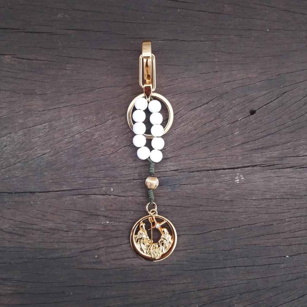 Chaveiro Lux Natal- Verde e Ouro