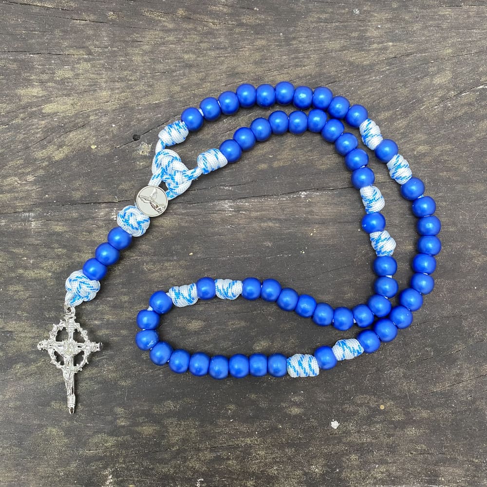 Terço de São Miguel Virtus - Azul e branco