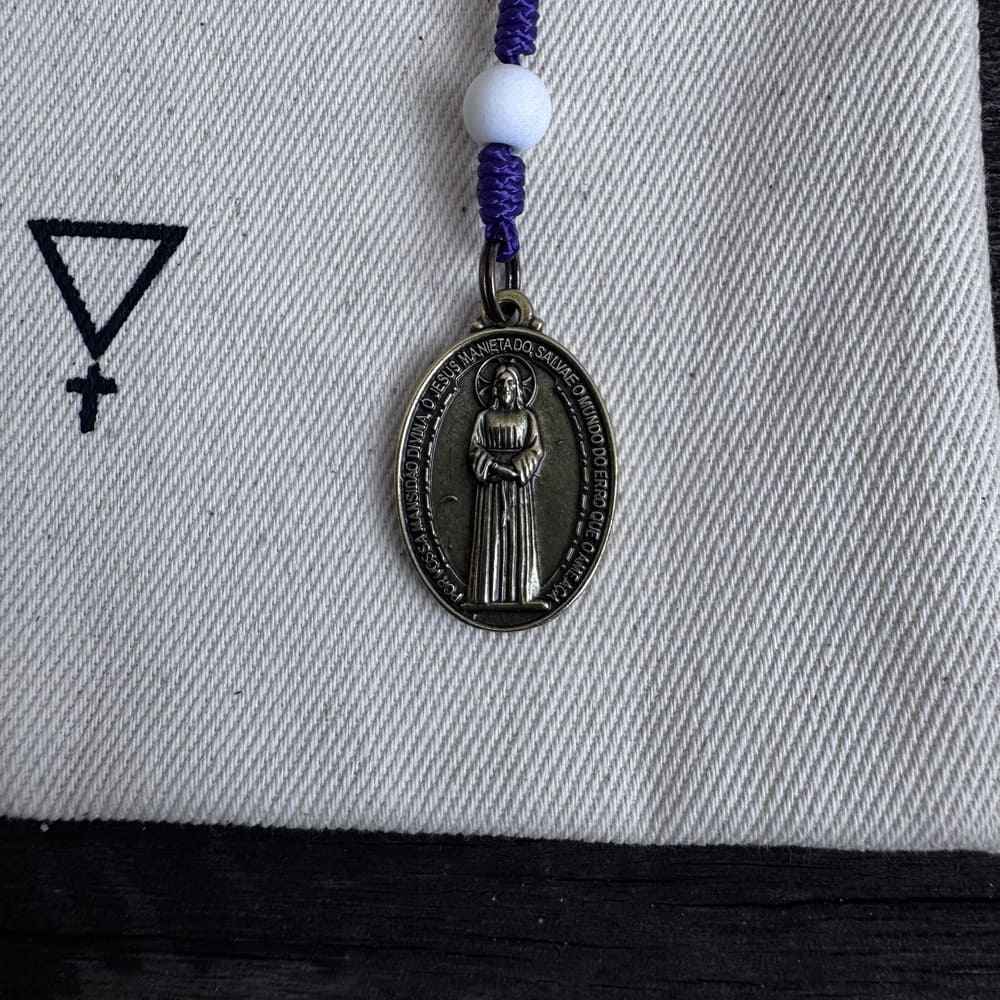 Terço 7 Mistérios Nossa Senhora das Lágrimas Virtus - Roxo