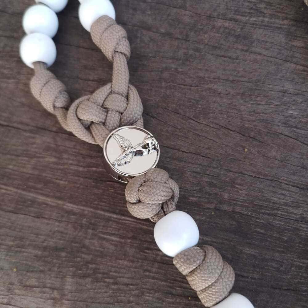 Coroa de São Miguel Virtus - Branco e níquel