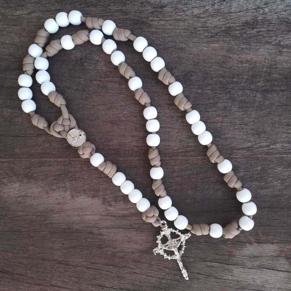 Coroa de São Miguel Virtus - Branco e níquel