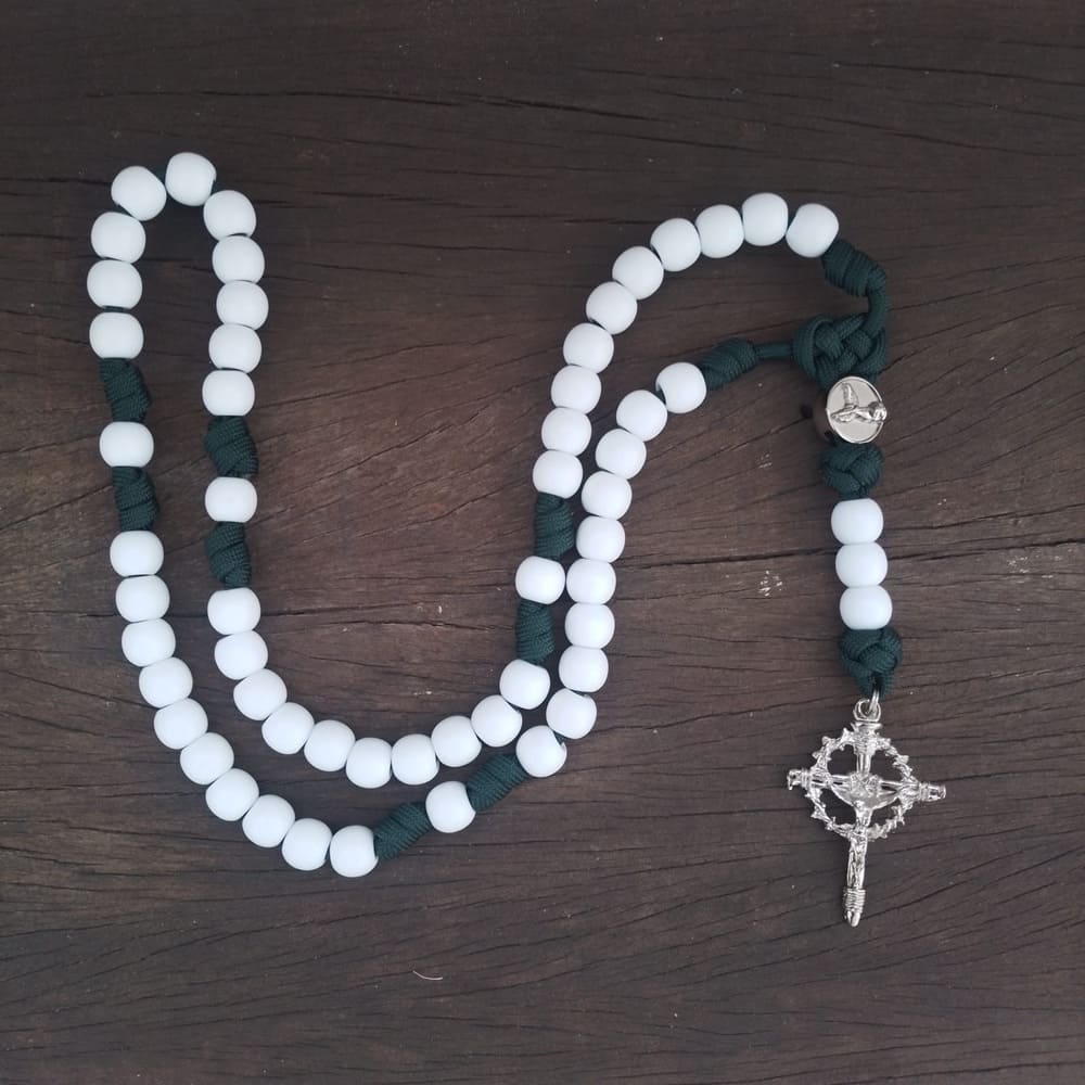 Terço de São Miguel Arcanjo Virtus - Verde e Branco