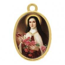 Medalha Devocional Santa Terezinha - Ouro