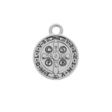 Medalha Devocional São Bento - Níquel