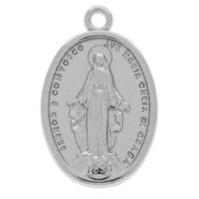 Medalha Devocional Medalha Milagrosa - Níquel