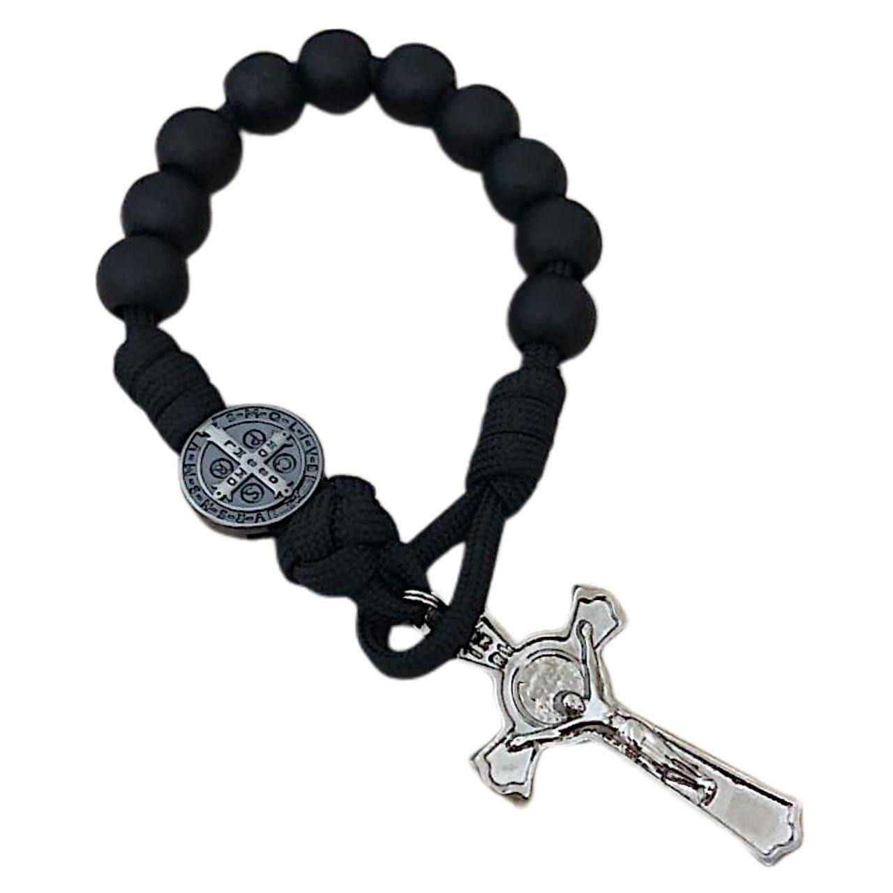 Dezena Pulseira São Bento Pocket Virtus - Preto e Níquel