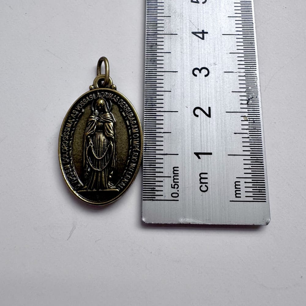 Medalha Devocional Nossa Senhora das Lágrimas  25mm
