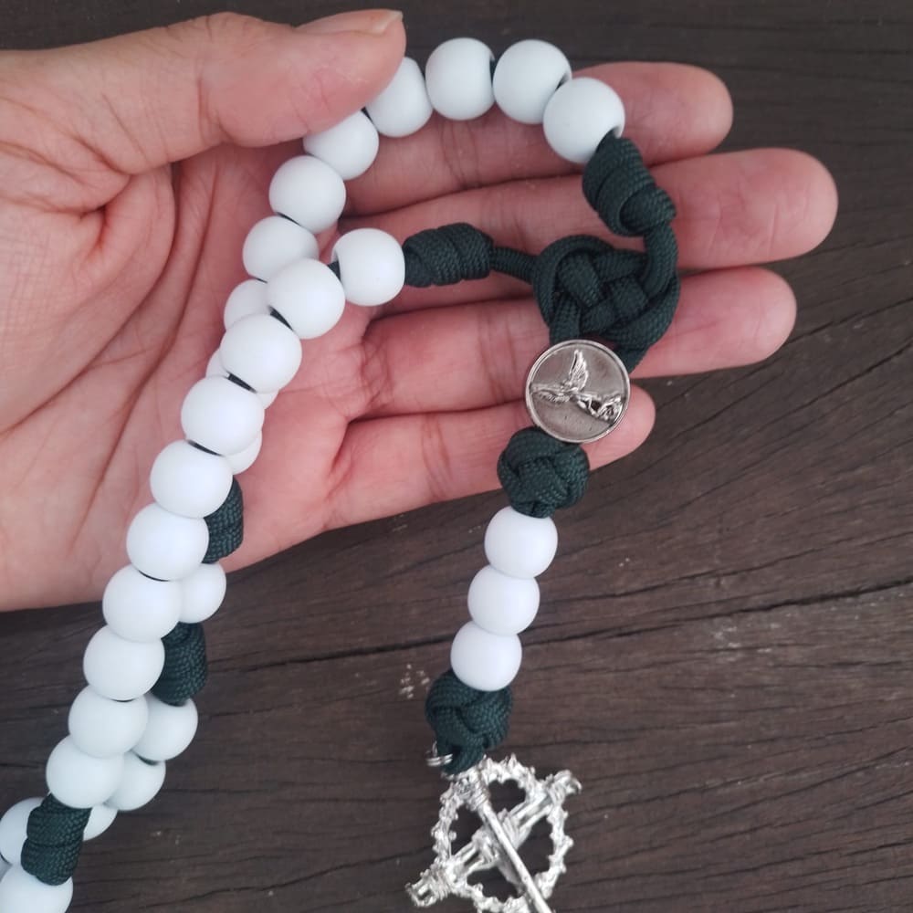 Terço de São Miguel Arcanjo Virtus - Verde e Branco