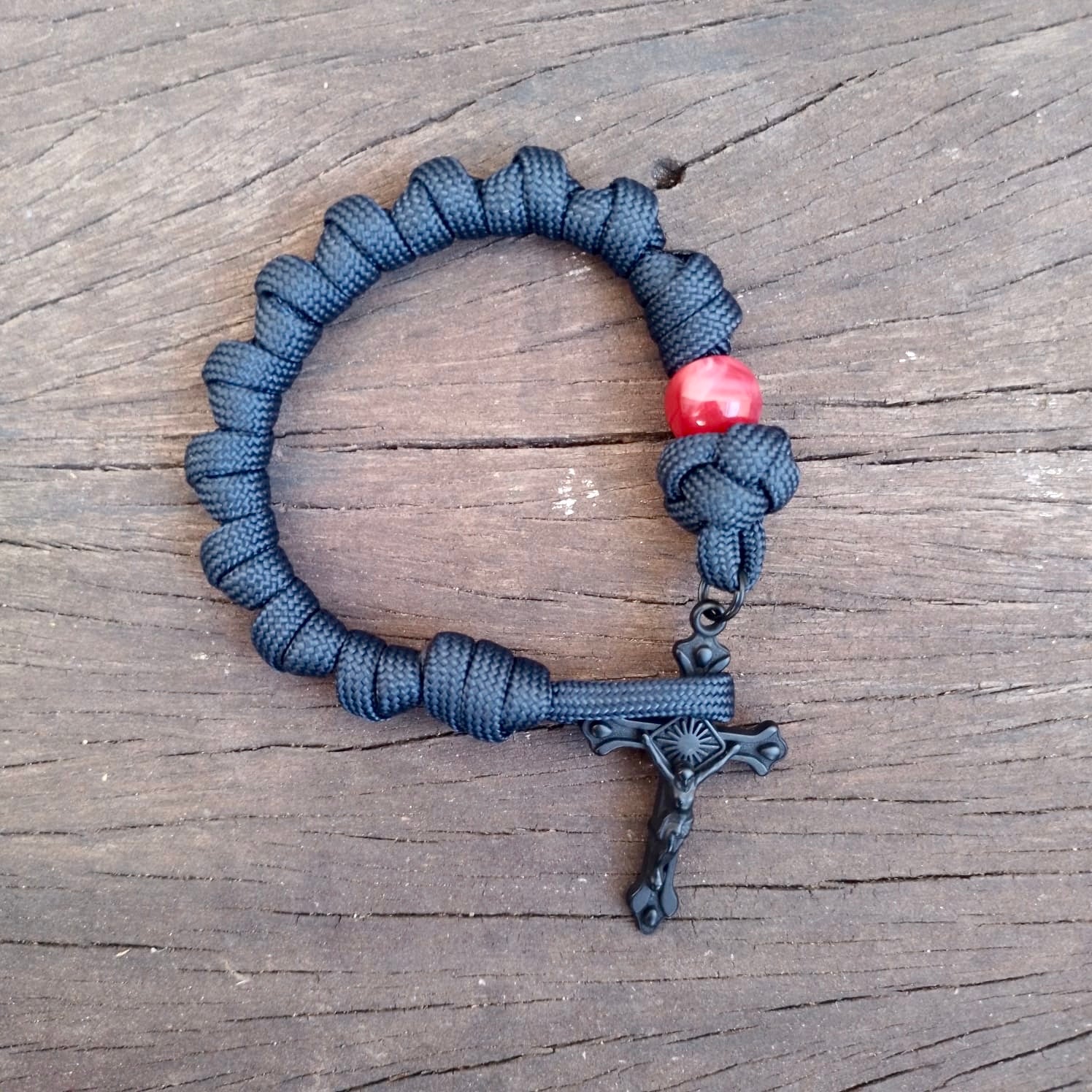 Dezena Pulseira de Nós Pocket Nodus - Marinho e vermelho